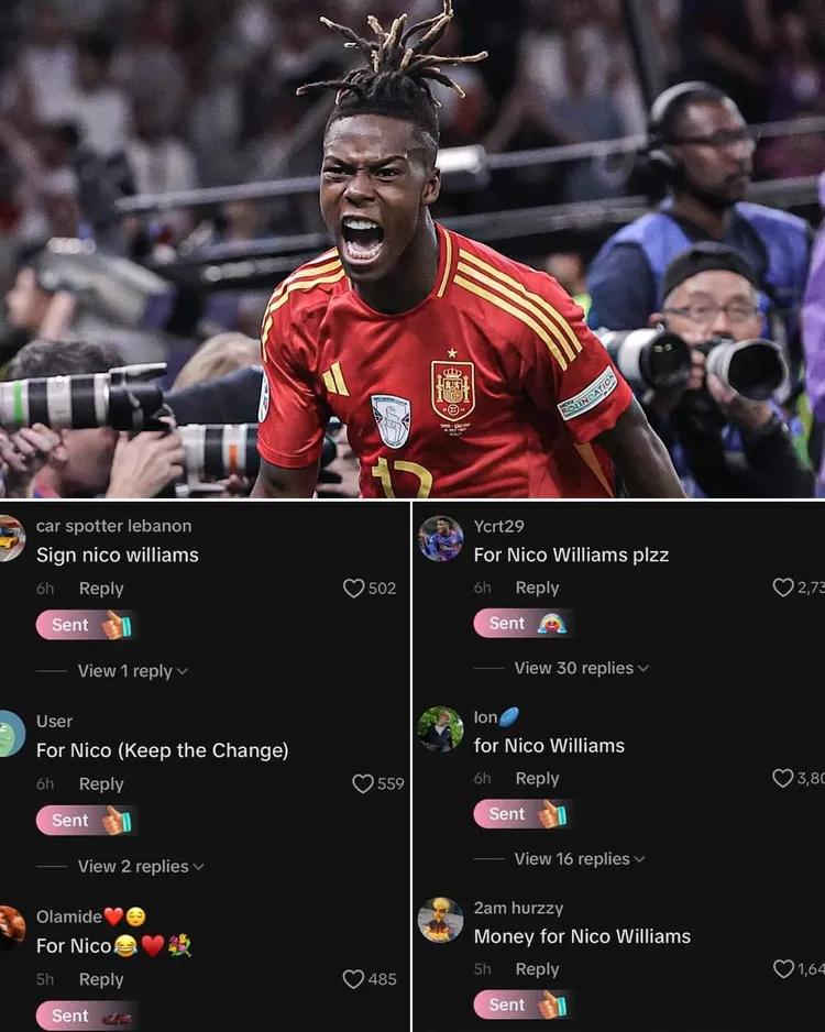 Kibice Barcelony przekazują datki na transfer Nico Williamsa