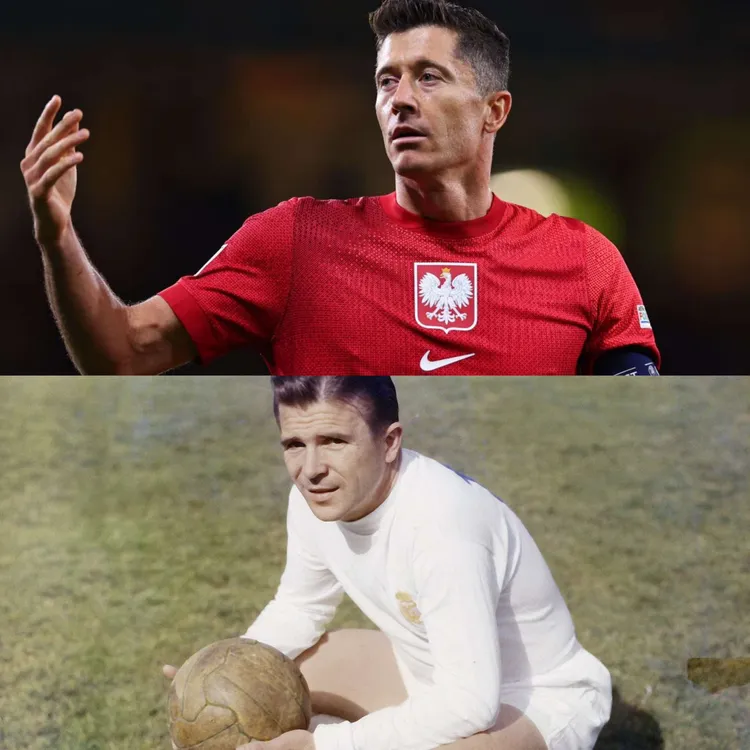 Lewandowski strzelając wczoraj 84. gola dla reprezentacji Polski zrównał się z kolejną legendą futbolu