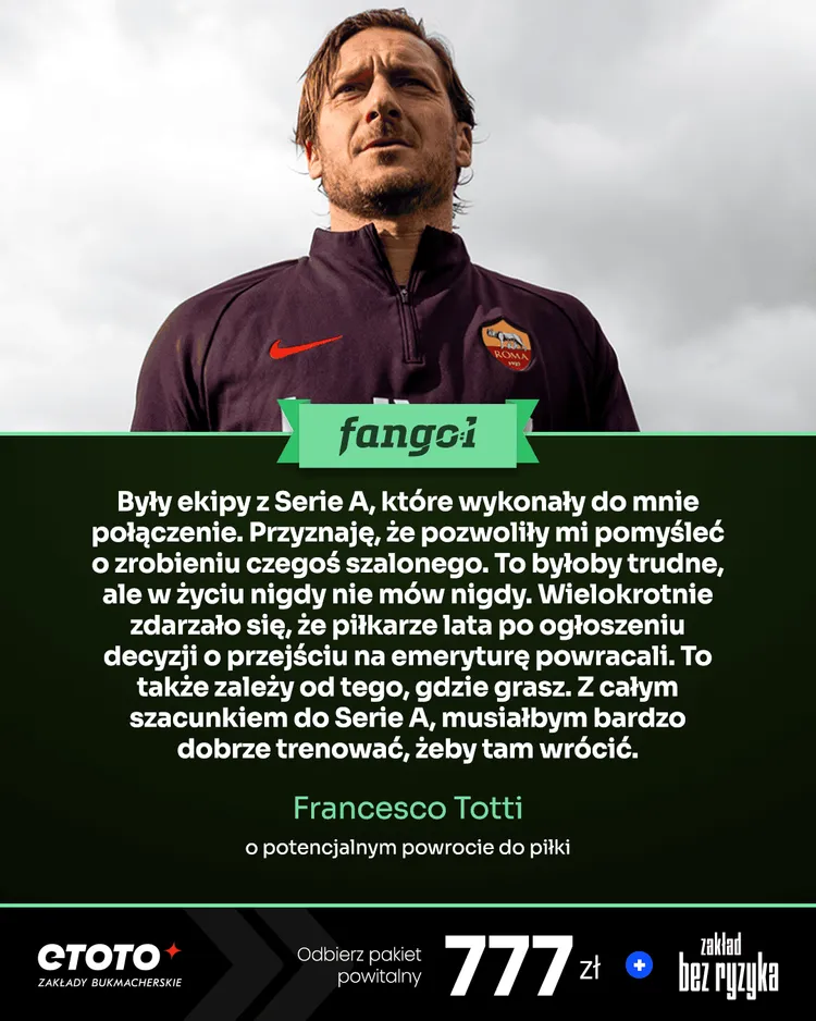 Totti wróci do piłki? 