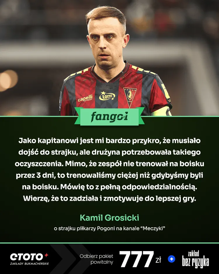 Kamil Grosicki o sytuacji w Szczecinie