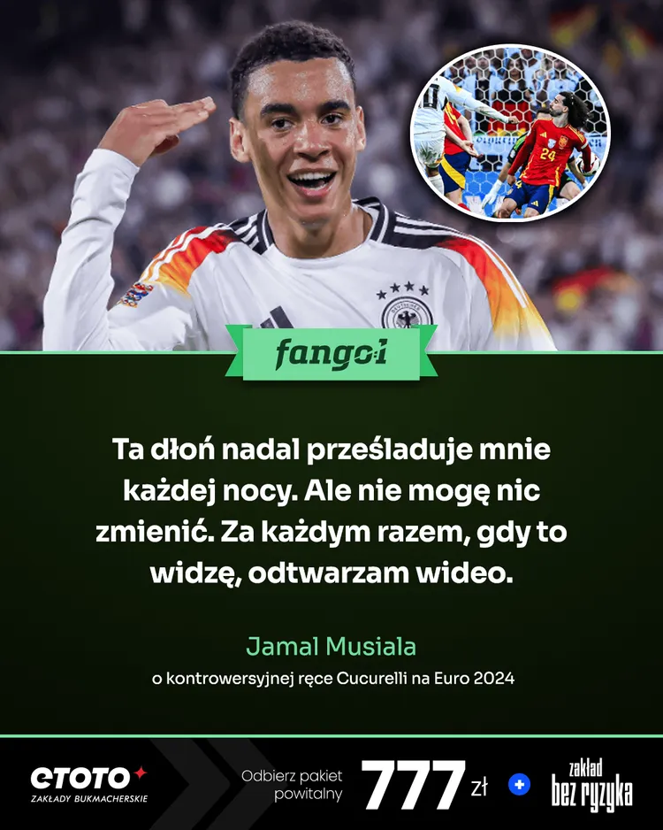 Musiala o ręce Cucurelli w meczu na EURO 2024!