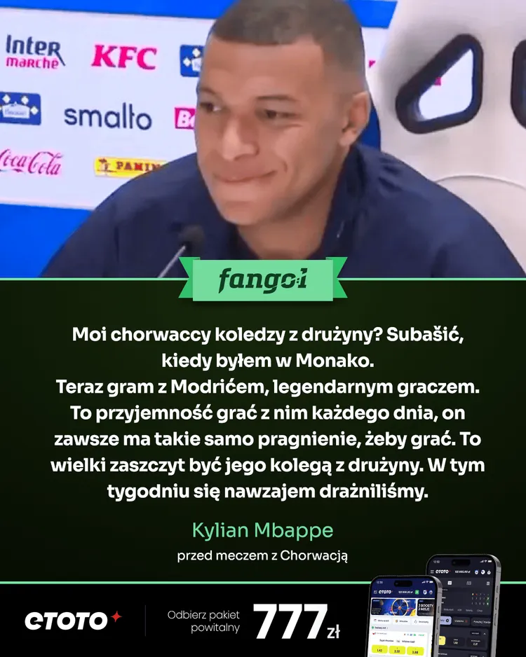 Mbappe przed meczem z Chorwacją!