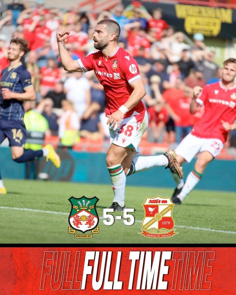 Szalony wynik w meczu Wrexham ze Swindon Town