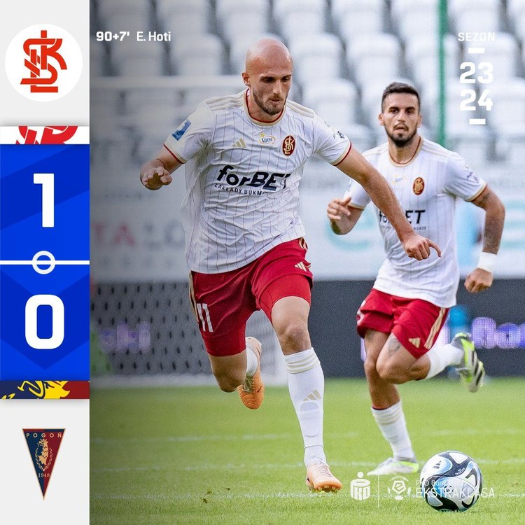ŁKS zadał Pogoni cios w 97. minucie meczu! 1:0!