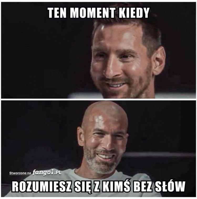 Kiedy Messi i Zidane nadają na tej samej fali :)