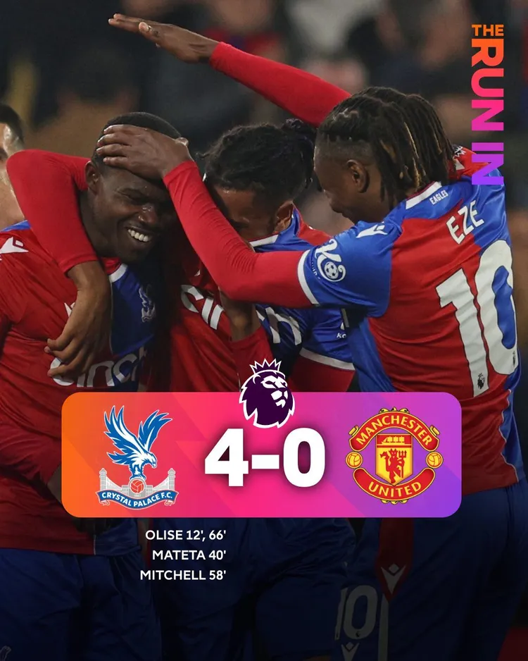 Crystal Palace zdemolowało Manchester United