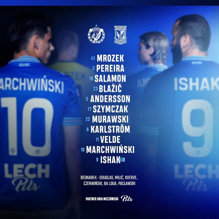 Skład Lecha na mecz z Widzewem Łódź