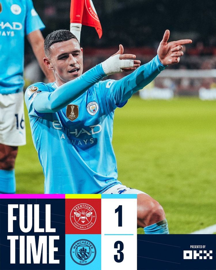 Hat-trick Fodena dał trzy punkty Manchesterowi City