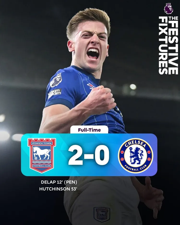 Ipswich pokonuje Chelsea!