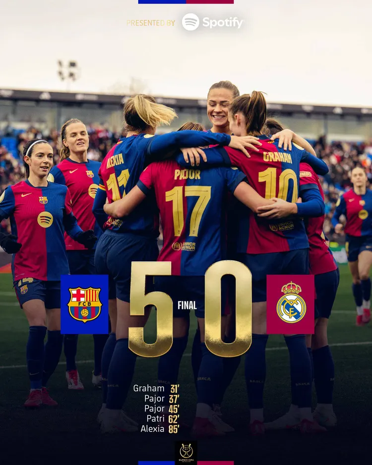 Kolejna "Manita"! Ewa Pajor i FC Barcelona zdobywają Superpuchar Hiszpanii