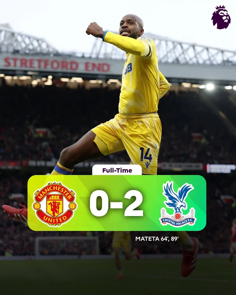 Crystal Palace pokonuje na wyjeździe Manchester United!