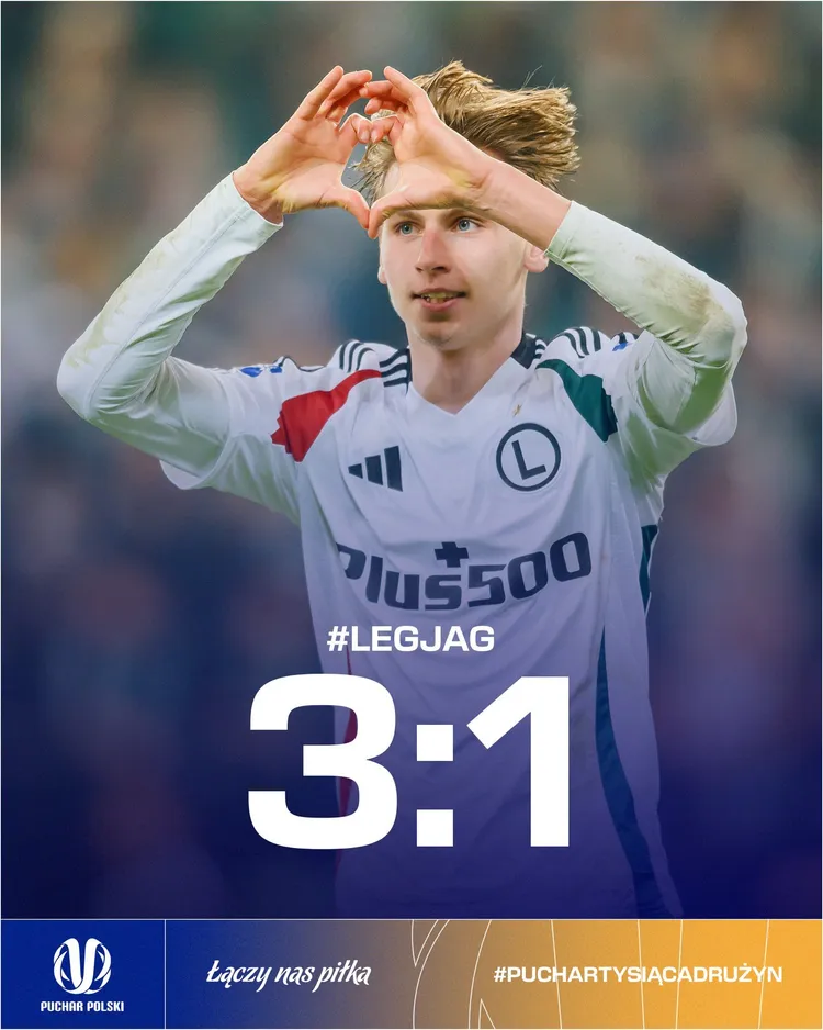 Morishita dołożył drugiego gola i Legia awansowała do półfinału
