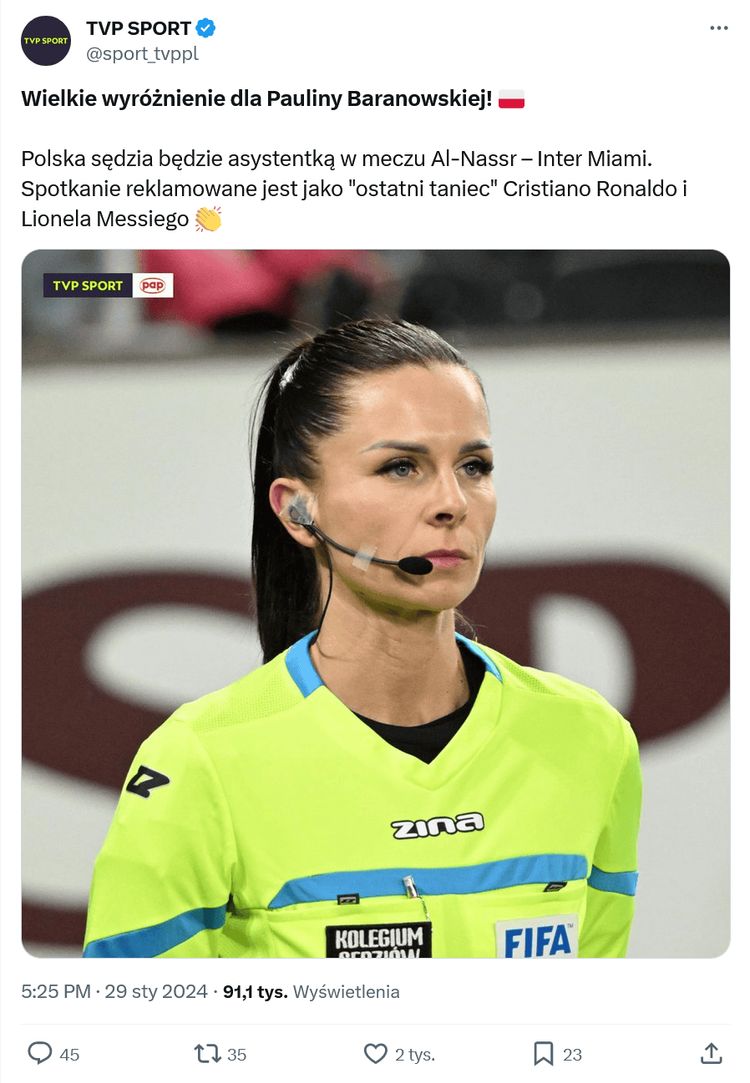 Polski wątek w ostatnim pojedynku Cristiano Ronaldo i Leo Messiego