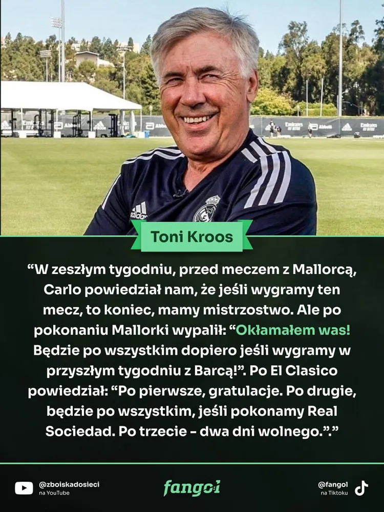 Mentalne gierki Ancelottiego w szatni Realu Madryt