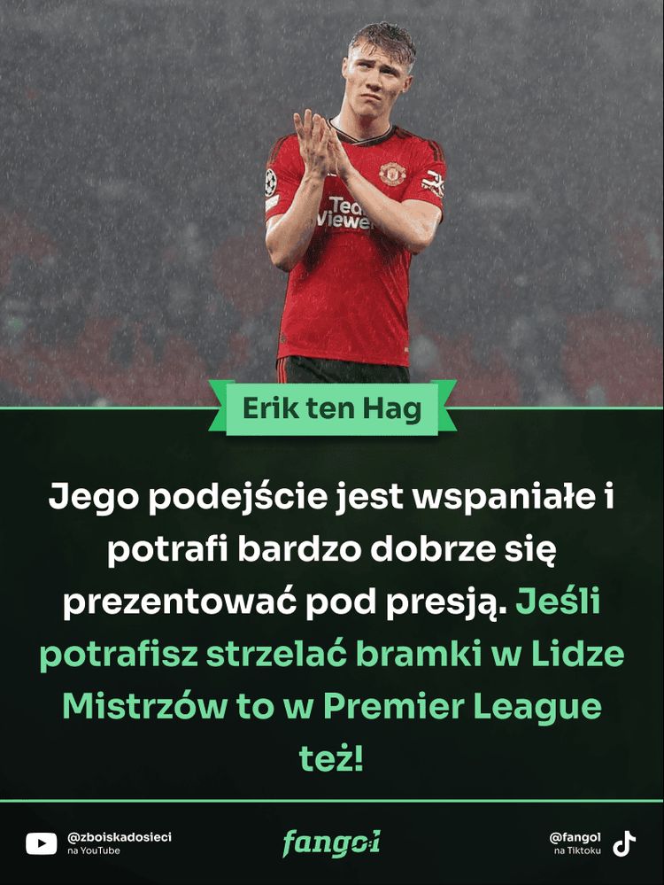 Ten Hag mocno wierzy w Hojlunda