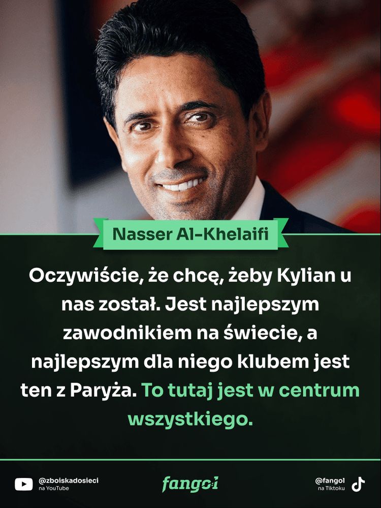 Al-Khelaifi znowu zabrał głos w sprawie przyszłości Mbappe