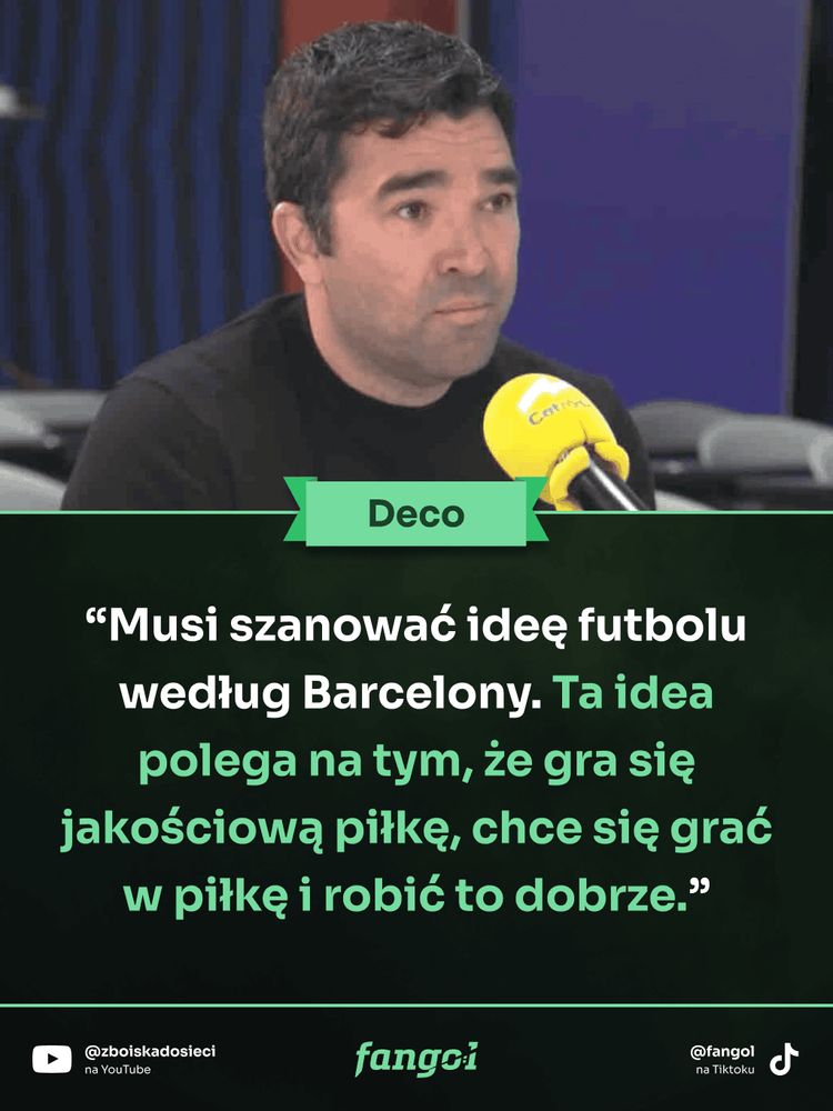 Deco głośno powiedział, co będzie musiał nowy trener Barcelony