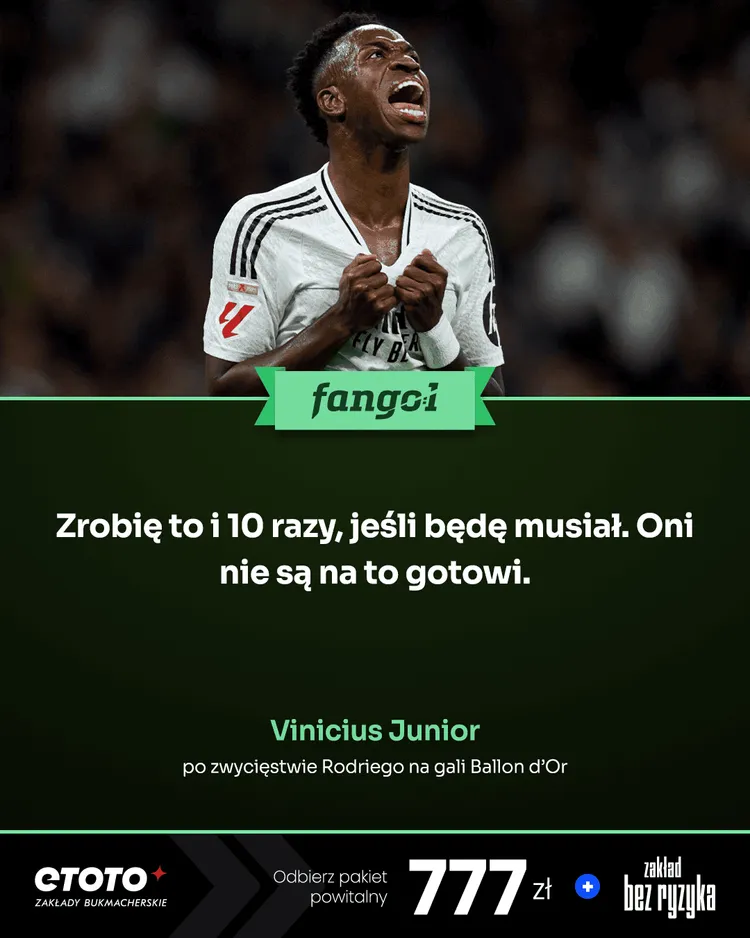 Vinicius komentuje porażkę w plebiscycie