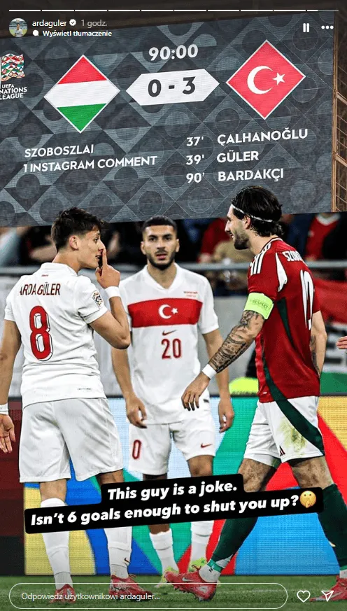 Arda Guler z przekazem do Szoboszlai!
