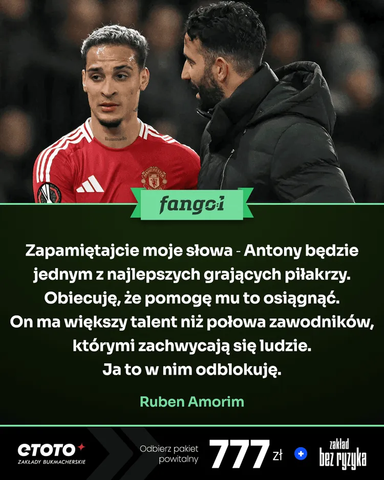 Ruben Amorim bardzo wierzy w Antonego!