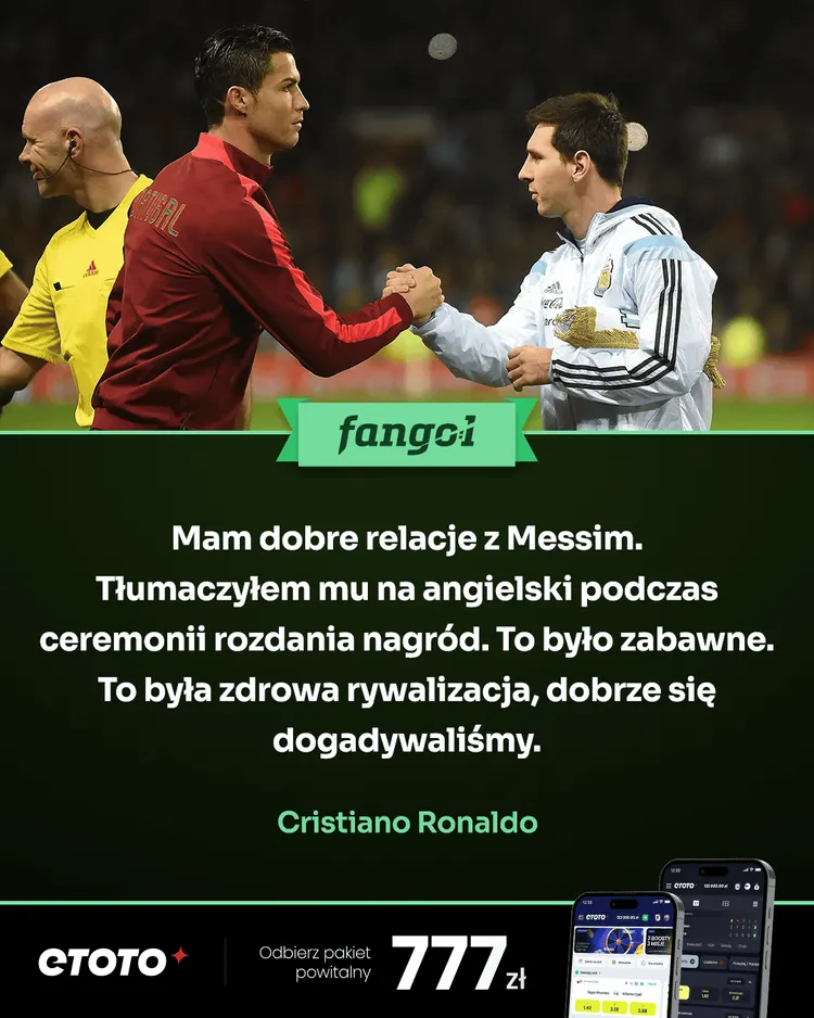 Cristiano Ronaldo o relacjach z Leo Messim