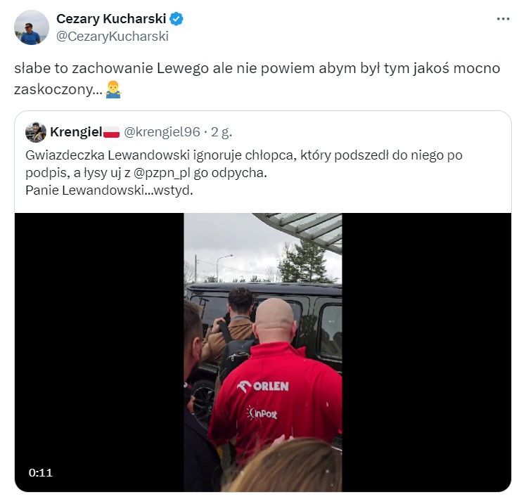 Cezary Kucharski wbił szpilę w "Lewego" 