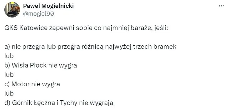 GKS Katowice i scenariusze na koniec 1. ligi