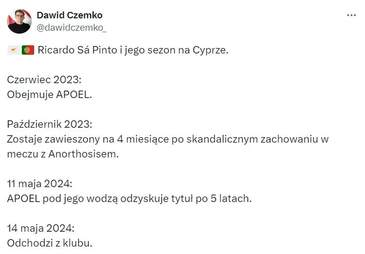 Sa Pinto i jego kariera na Cyprze