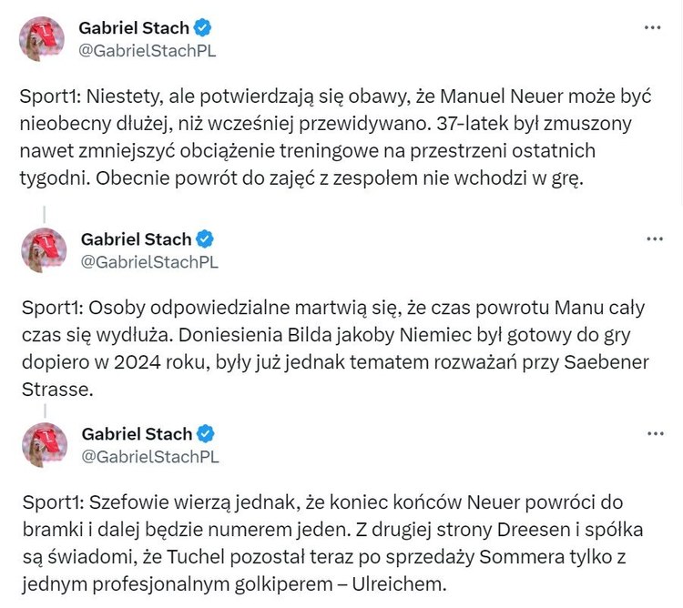 Duże problemy Neuera z powrotem do zdrowia
