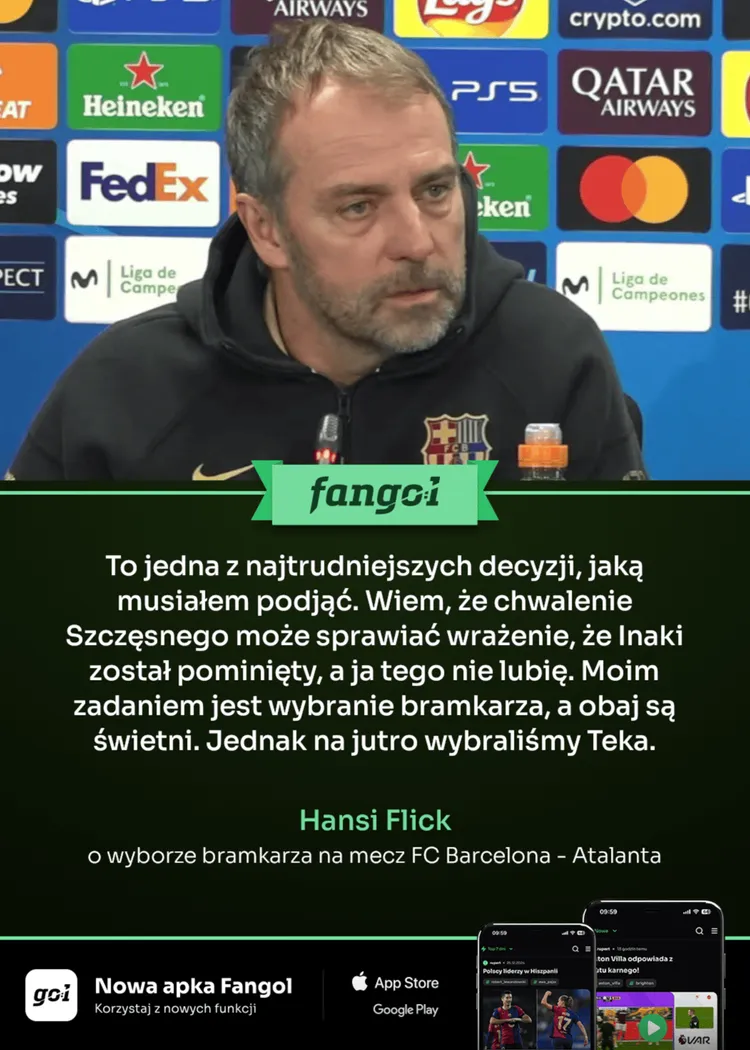 Hansi Flick skomentował wybór pierwszego bramkarza!