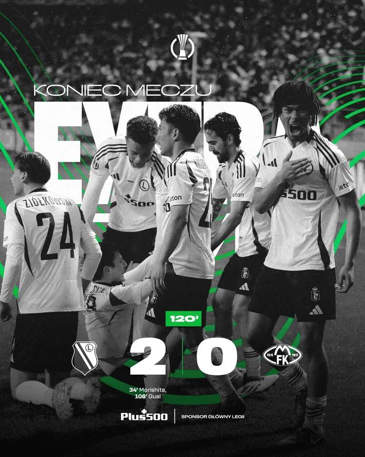 Legia pierwszy raz wygrywa z Molde i melduje się w 1/4 finału Ligi Konferencji!