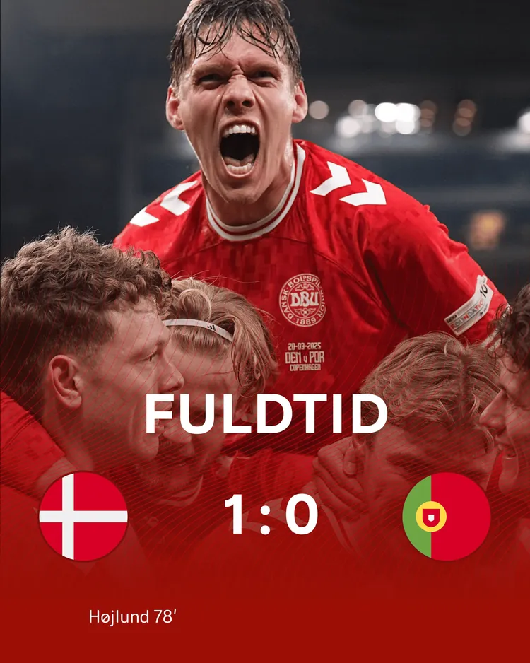 Koniec meczu! Duńczycy wygrywają z Portugalią!