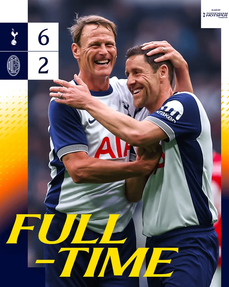 Legendy Tottenhamu zdecydowanie wygrały z legendami Milanu!