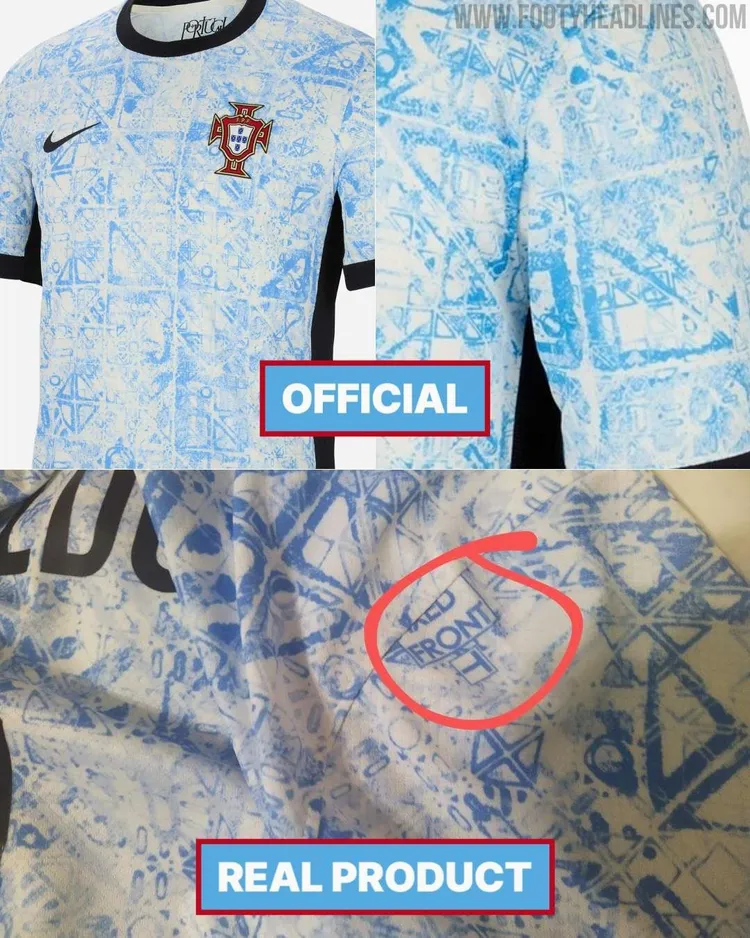 Nike wypuściło wyjazdową koszulkę Portugalii z... błędem?
