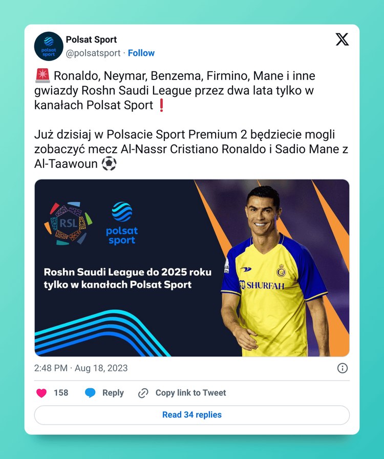 Saudyjska liga w Polsacie Sport!