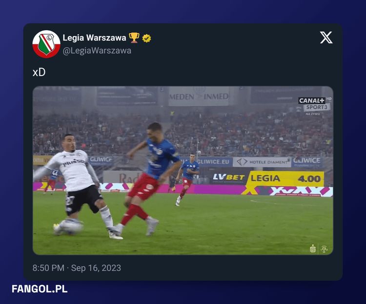 Tak Legia wyśmiała decyzję sędziego o drugiej żółtej kartce dla Josue!