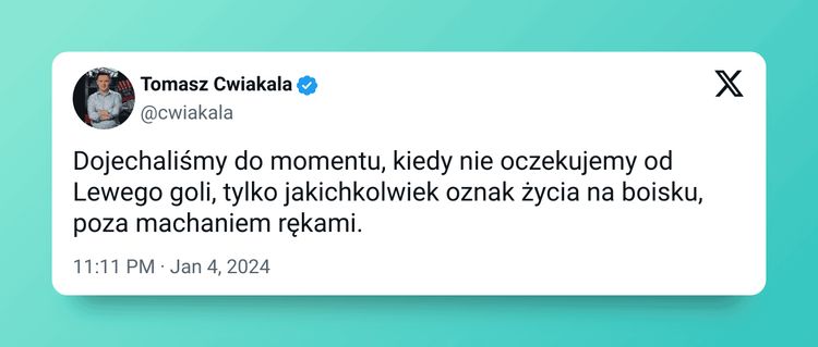 Smutna prawda o obecnej formie Roberta Lewandowskiego