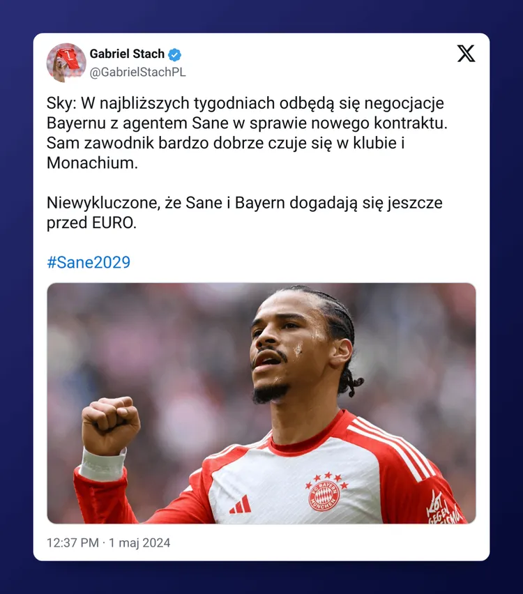 Sane prawdopodobnie zostanie w Bayernie