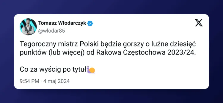 Wyścig żółwi po mistrzostwo Polski