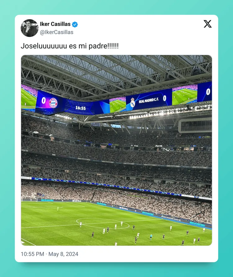 Rozbrajający tweet Casillasa po drugim golu Joselu