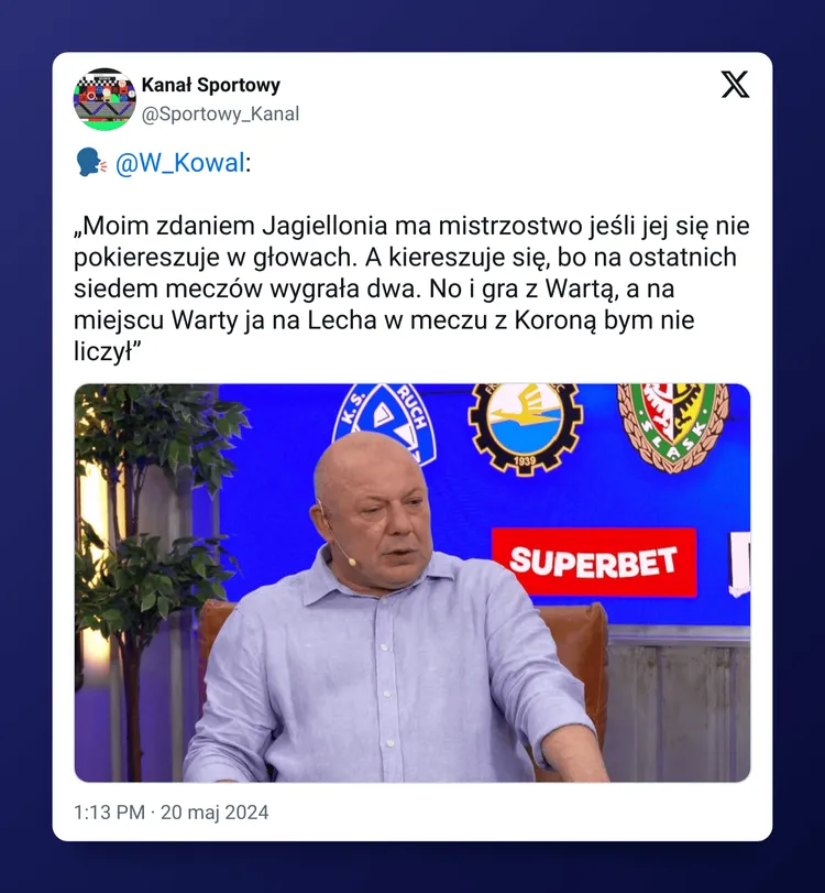 Tu "Kowal" widzi problem Jagiellonii