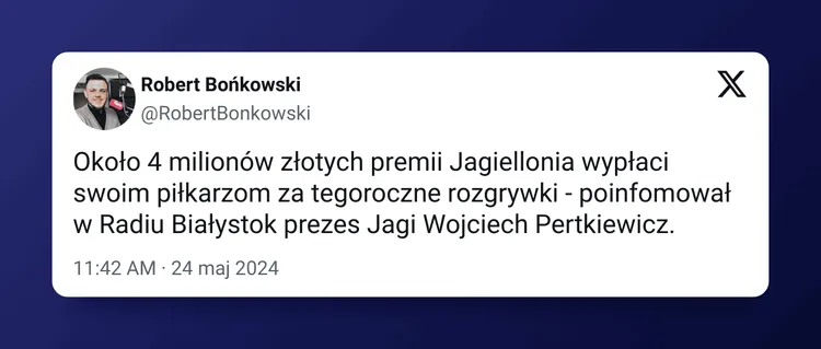 Grube premie dla piłkarzy Jagiellonii